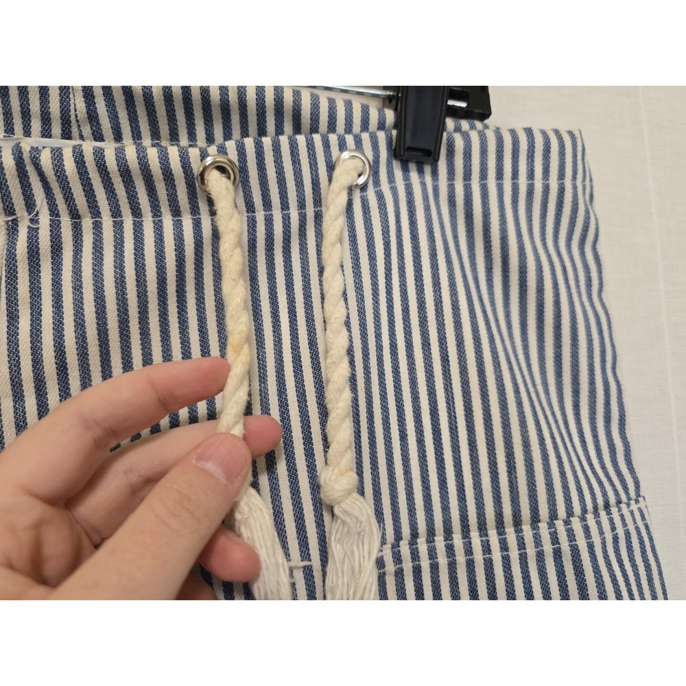 Levis Womens‎ 70s Vintage Denim Blue White Stripe Jeans Size 11 Rope Tie - Picture 9 of 10